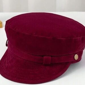 Elegant Burgundy Women's Cap